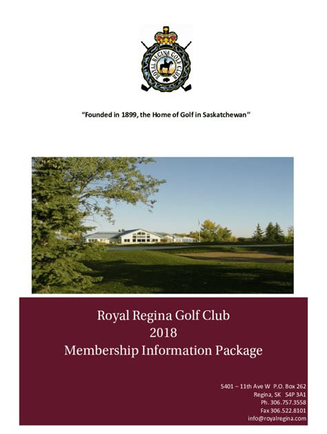 Sign In « Royal Regina Golf Club.
